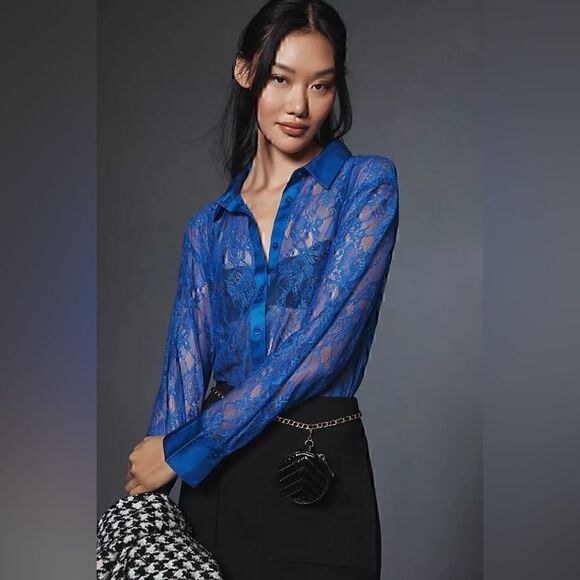 By Anthropologie Lace Bodysuit Excellent Condition Pre Owned Size S - Picture 1 of 4
